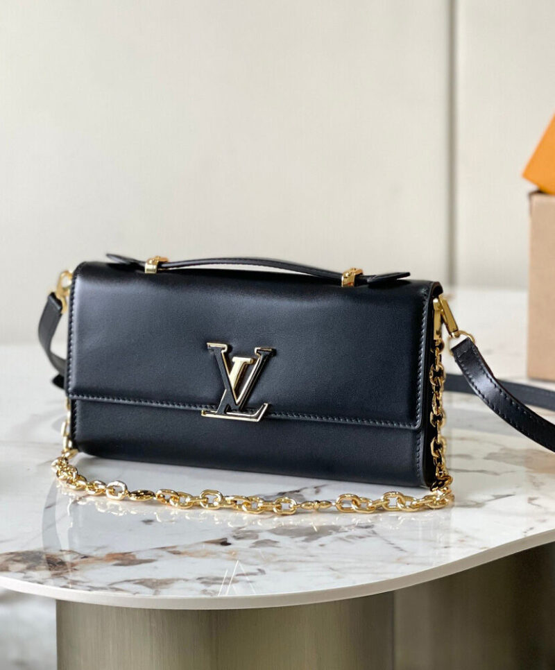 Louis Vuitton Wallet On Chain Capucines M12143 Black